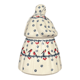 Cookie Jar, Lady, 10.5" Manufaktura (P072) in "Red Bird" by Manufaktura | P072T-GILE