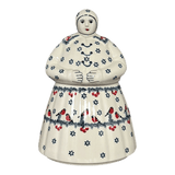 Cookie Jar, Lady, 10.5" Manufaktura (P072) in "Red Bird" by Manufaktura | P072T-GILE