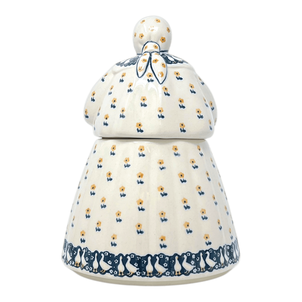 Cookie Jar, Lady, 10.5" Manufaktura (P072) in "Lucky Duck" by Manufaktura | P072T-P322