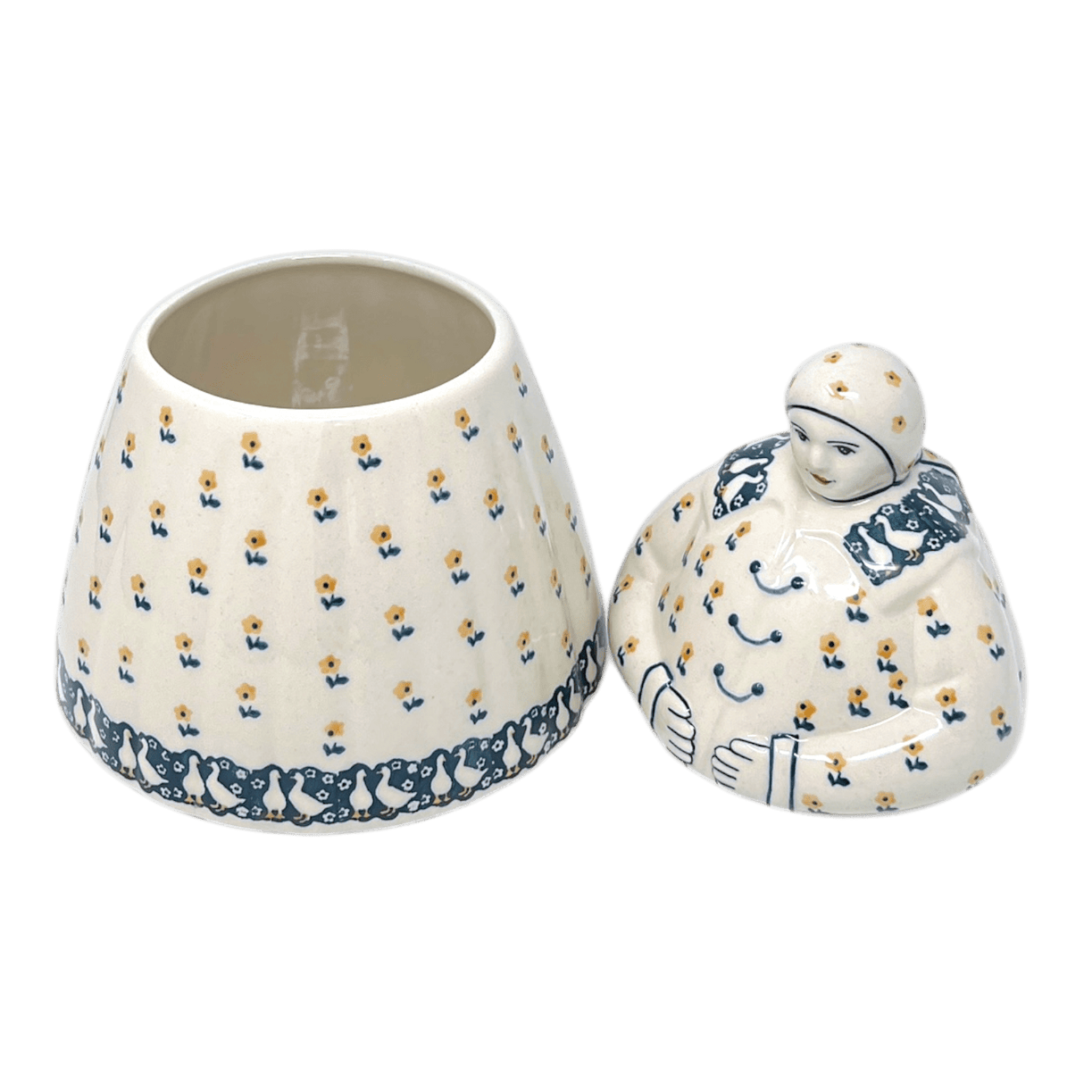 Cookie Jar, Lady, 10.5" Manufaktura (P072) in "Lucky Duck" by Manufaktura | P072T-P322
