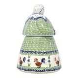 Cookie Jar, Lady, 10.5" Manufaktura (P072) in "Chicken Dance" by Manufaktura | P072U-P320