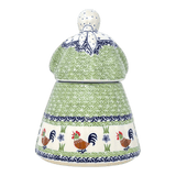 Cookie Jar, Lady, 10.5" Manufaktura (P072) in "Chicken Dance" by Manufaktura | P072U-P320