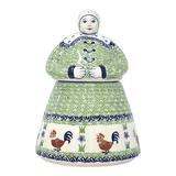 Cookie Jar, Lady, 10.5" Manufaktura (P072) in "Chicken Dance" by Manufaktura | P072U-P320