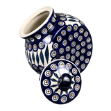 Candy/Cookie Jar, Round, 8.5" in "Peacock" by Manufaktura | P076T-54