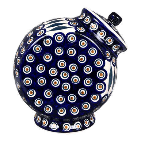 Candy/Cookie Jar, Round, 8.5" in "Peacock" by Manufaktura | P076T-54
