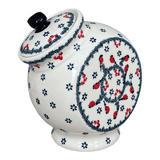 Candy/Cookie Jar, Round, 8.5" in "Red Bird" by Manufaktura | P076T-GILE