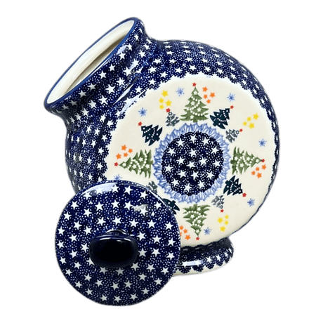 Candy/Cookie Jar, Round, 8.5" in "Festive Forest" by Manufaktura | P076U-INS6