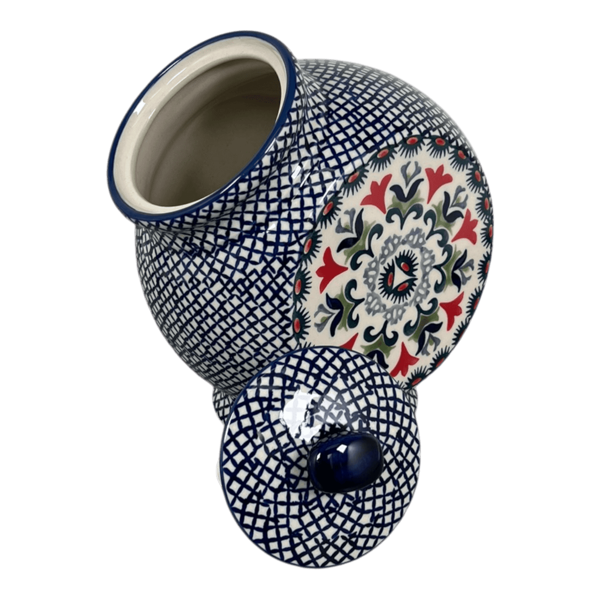 Candy/Cookie Jar, Round, 8.5" in "Scandinavian Scarlet" by Manufaktura | P076U-P295