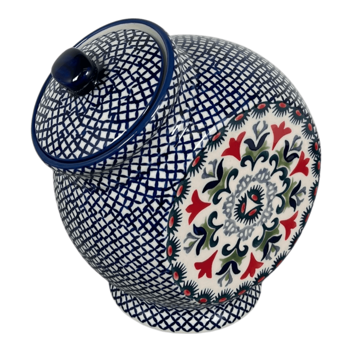 Candy/Cookie Jar, Round, 8.5" in "Scandinavian Scarlet" by Manufaktura | P076U-P295