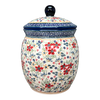 Polish Pottery 4 Liter Canister (Ruby Bouquet) | P081S-DPCS at PolishPotteryOutlet.com