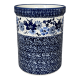 Utensil Holder, 7" in "Blue Life" by Manufaktura | P082S-EO39