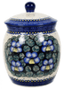 Polish Pottery 3 Liter Canister (Pansies) | P083S-JZB at PolishPotteryOutlet.com