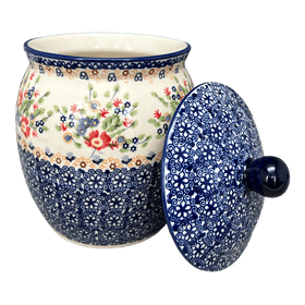 Polish Pottery 3 Liter Canister (Poppy Persuasion) | P083S-P265 Additional Image at PolishPotteryOutlet.com