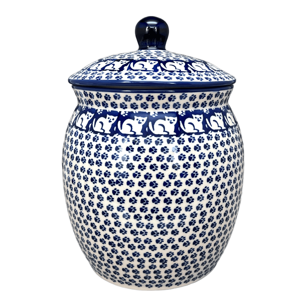 Canister, 3 Liter in "Kitty Cat Path" by Manufaktura | P083T-KOT6