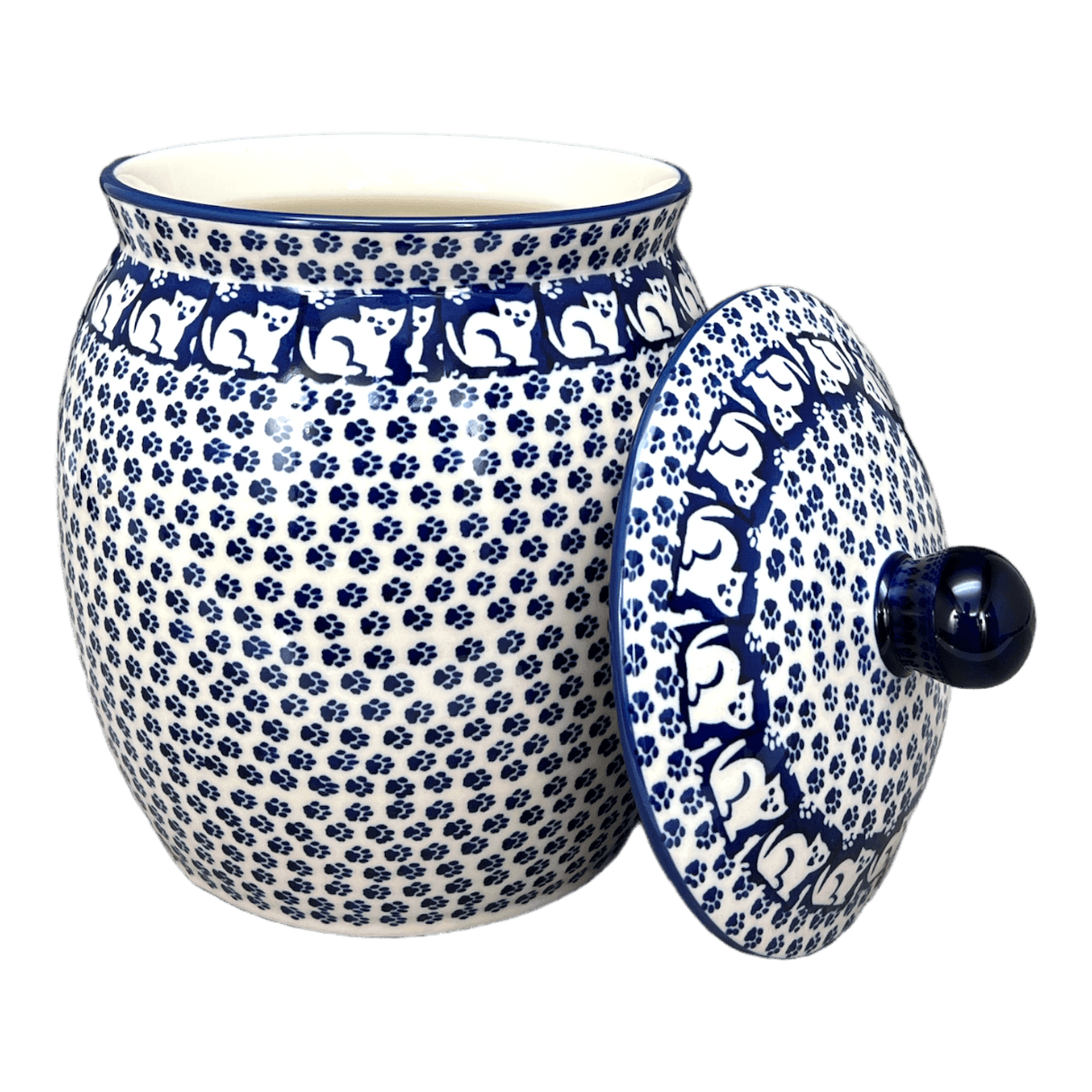 Canister, 3 Liter in "Kitty Cat Path" by Manufaktura | P083T-KOT6