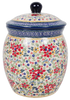 Polish Pottery 5 Liter Canister (Ruby Bouquet) | P084S-DPCS at PolishPotteryOutlet.com