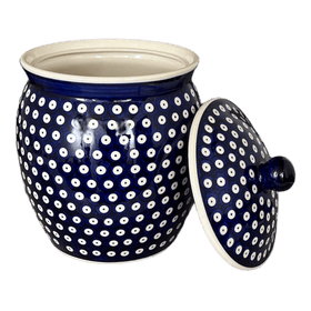 Polish Pottery 5 Liter Canister (Dot to Dot) | P084T-70A Additional Image at PolishPotteryOutlet.com