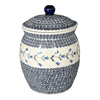 Polish Pottery 5 Liter Canister (Lily of the Valley) | P084T-ASD at PolishPotteryOutlet.com