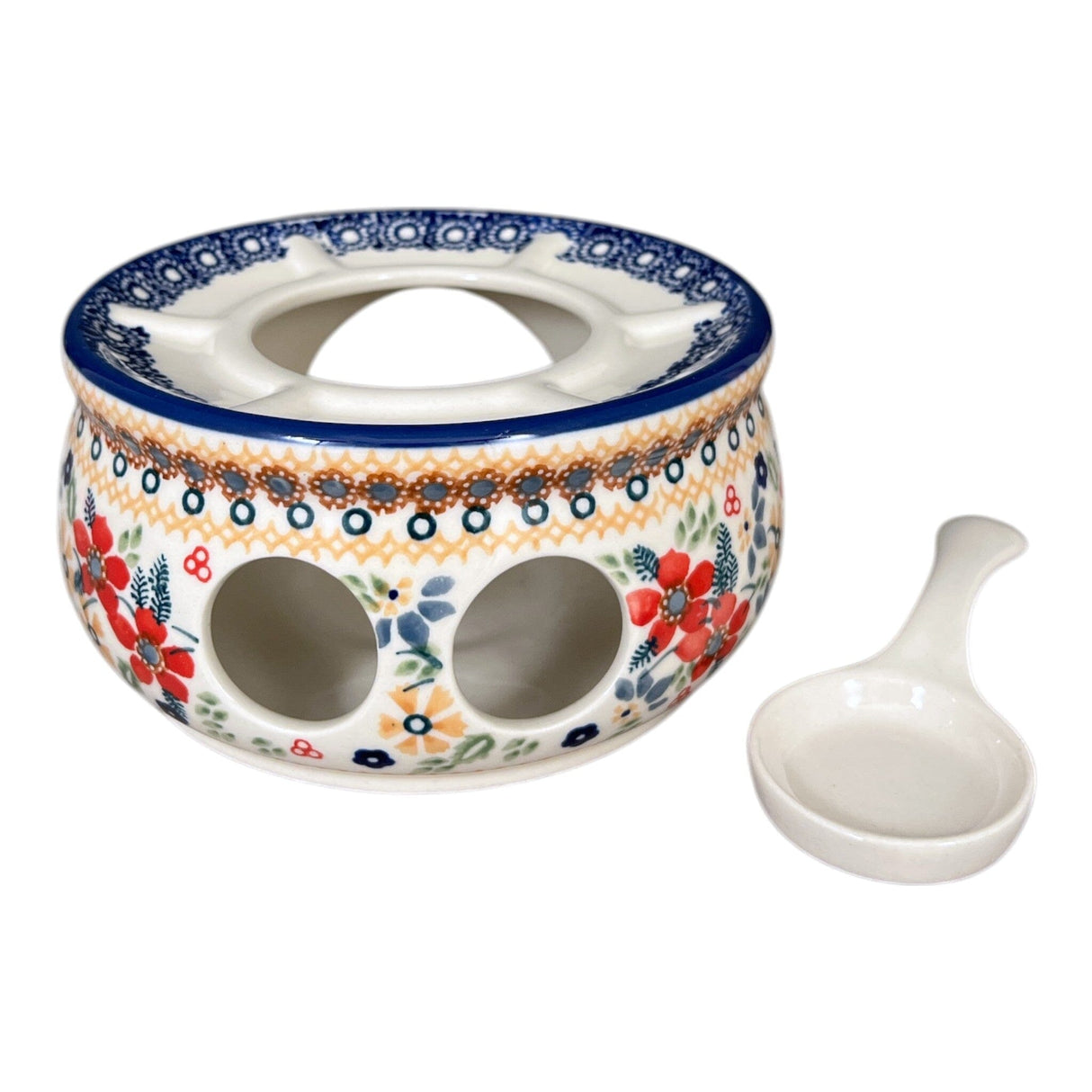 Aromatherapy Warmer, 7.5" in "Ruby Duet" by Manufaktura | P089S-DPLC