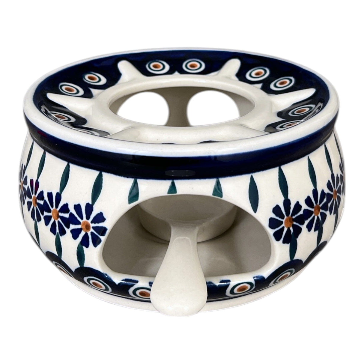 Aromatherapy Warmer, 7.5" in "Floral Peacock" by Manufaktura | P089T-54KK
