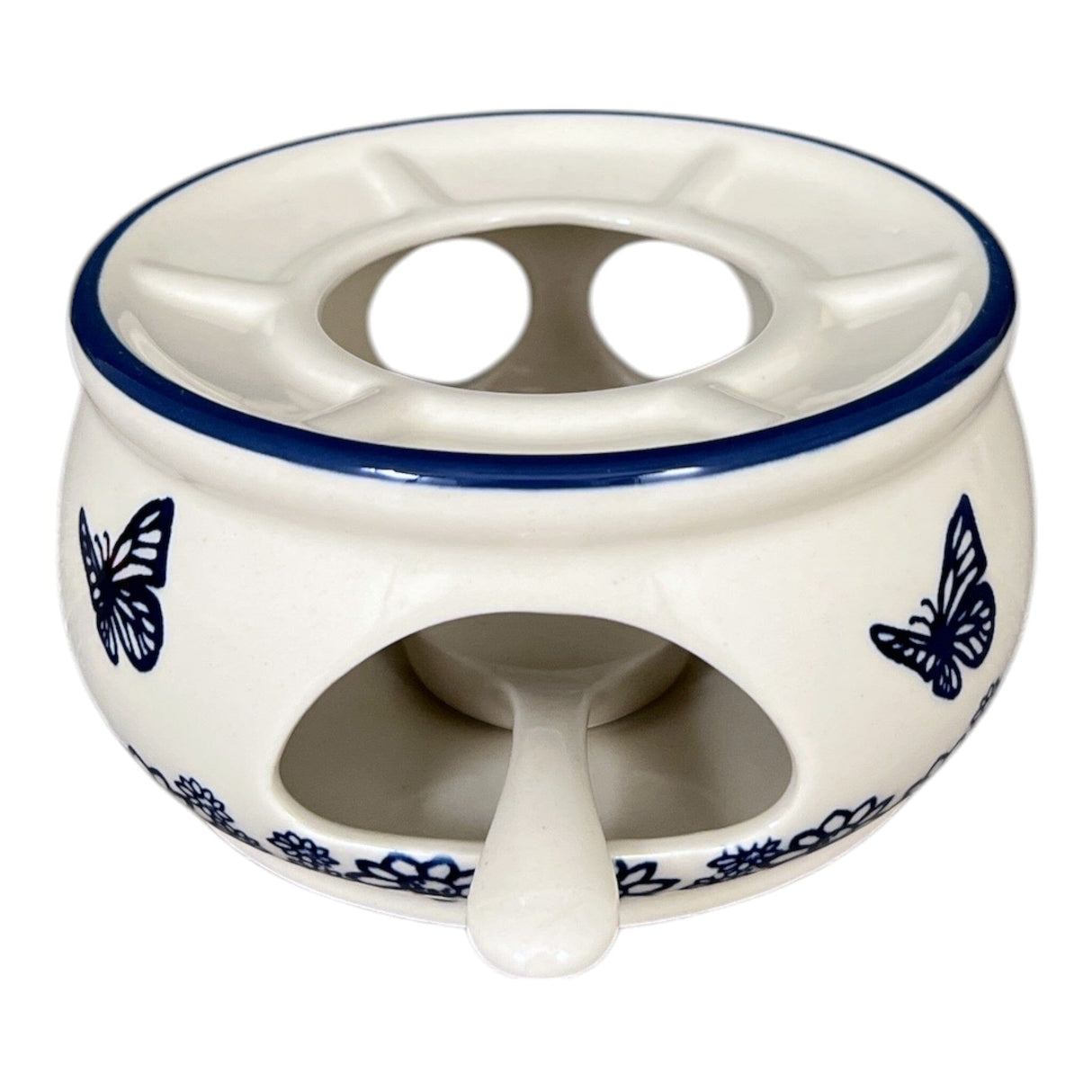 Aromatherapy Warmer, 7.5" in "Butterfly Garden" by Manufaktura | P089T-MOT1