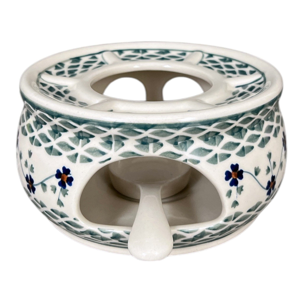 Aromatherapy Warmer, 7.5" in "Woven Pansies" by Manufaktura | P089T-RV
