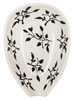 Polish Pottery Spoon Rest, Small, 3.5" in "Black Spray" by Manufaktura | P093T-LISC at PolishPotteryOutlet.com