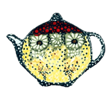 Saucer, Teapot, 4.25" x 3.25" in "Sunshine Grotto" by Manufaktura | P094S-WK52