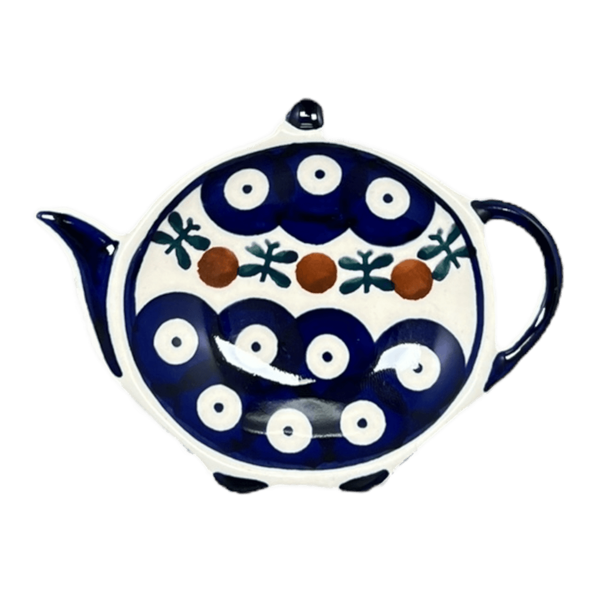 Saucer, Teapot, 4.25" x 3.25" in "Mosquito" by Manufaktura | P094T-70