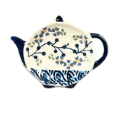 Saucer, Teapot, 4.25" x 3.25" in "Baby Blue Eyes" by Manufaktura | P094T-MC19