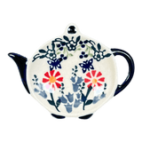 Saucer, Teapot, 4.25" x 3.25" in "Butterfly Blossoms" by Manufaktura | P094T-MM02