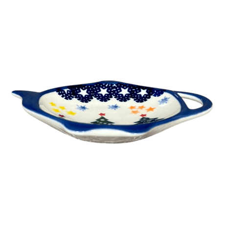 Saucer, Teapot, 4.25" x 3.25" in "Festive Forest" by Manufaktura | P094U-INS6