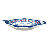 Saucer, Teapot, 4.25" x 3.25" in "Snowflake Love" by Manufaktura | P094U-PS01