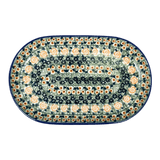 Plate, Oval, 6" x 9" in "Perennial Garden" by Manufaktura | P097S-LM