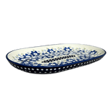 Plate, Oval, 6" x 9" in "Forget Me Not Bouquet" by Manufaktura | P097S-PS28