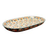 Plate, Roaster, Oval, 7"x11" in "Peach Blossoms" by Manufaktura | P099S-AS46