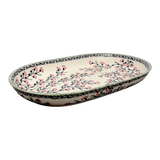Plate, Roaster, Oval, 7"x11" in "Cherry Blossoms" by Manufaktura | P099S-DPGJ