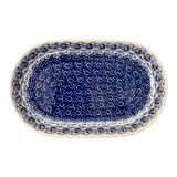 Plate, Roaster, Oval, 7"x11" in "Smooth Sailing" by Manufaktura | P099T-DPMA
