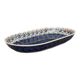 Plate, Roaster, Oval, 7"x11" in "Smooth Sailing" by Manufaktura | P099T-DPMA