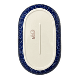 Plate, Roaster, Oval, 7"x11" in "Smooth Sailing" by Manufaktura | P099T-DPMA