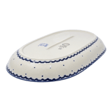 Plate, Roaster, Oval, 7"x11" in "Cornflower" by Manufaktura | P099T-RU