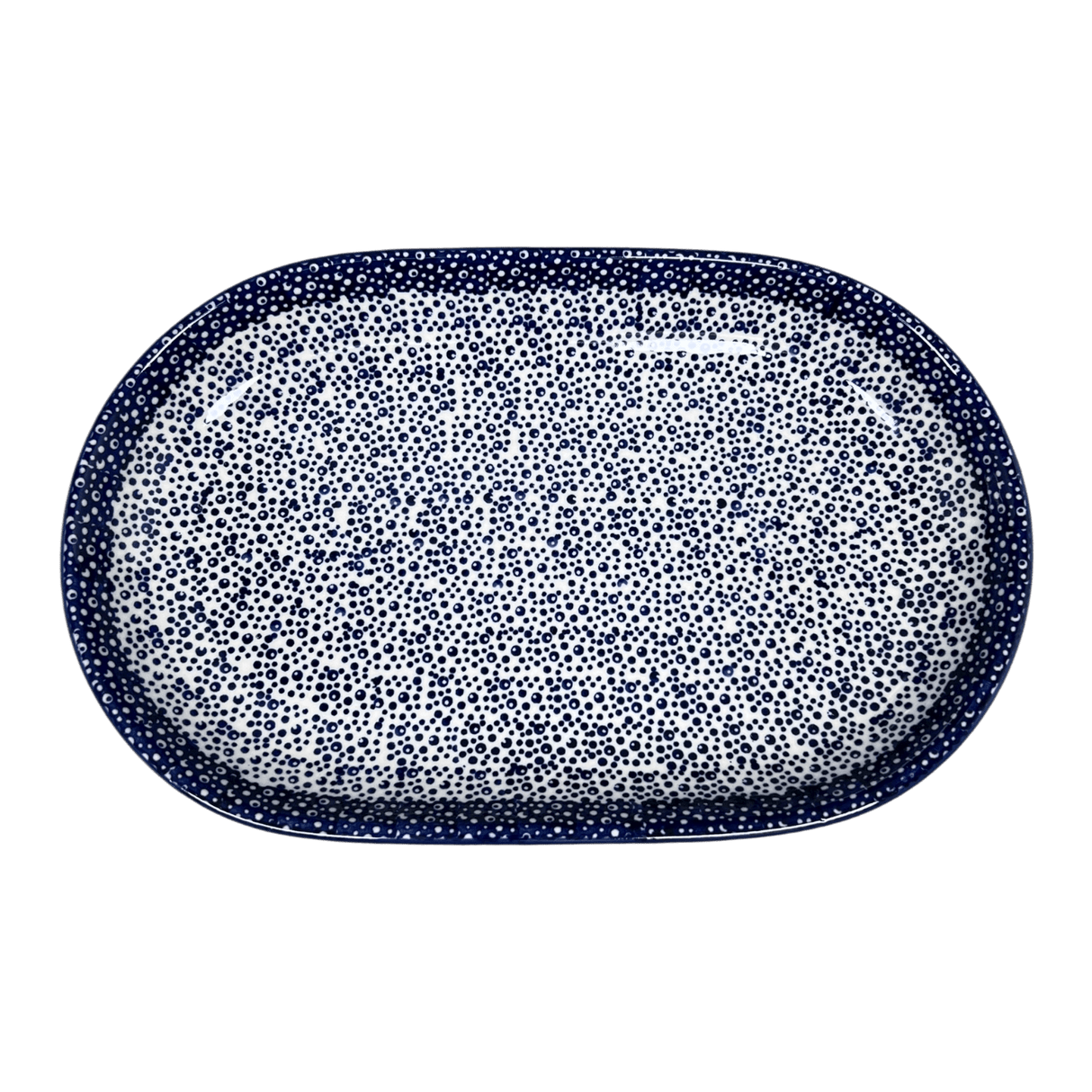 Platter, Oval, 8" x 13" in "Sea Foam" by Manufaktura | P101T-MAGM