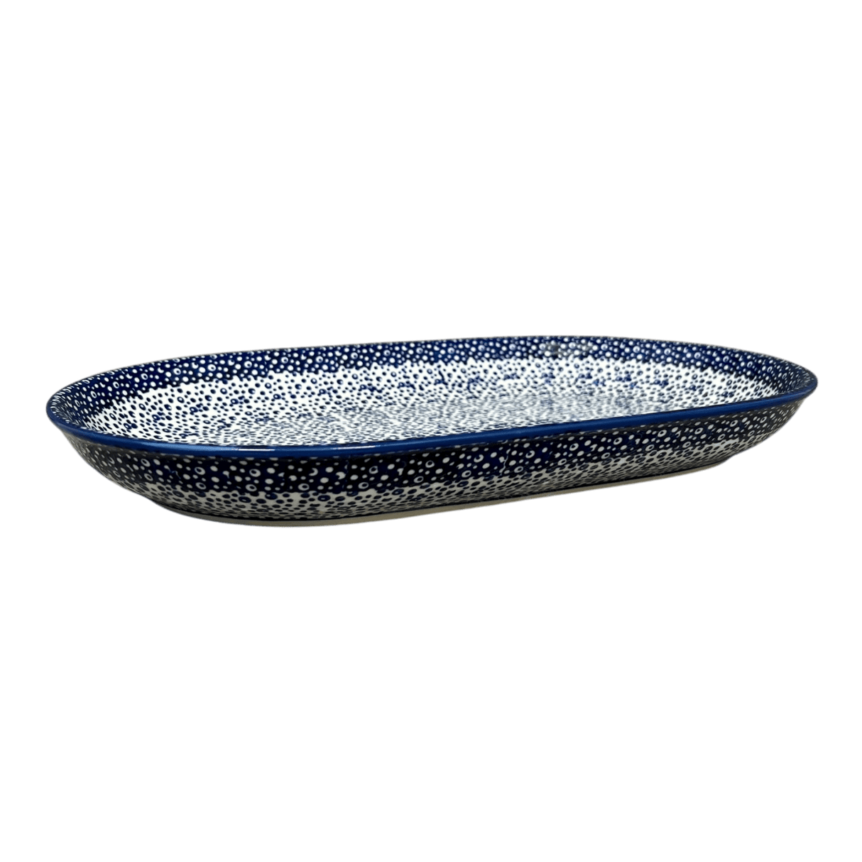 Platter, Oval, 8" x 13" in "Sea Foam" by Manufaktura | P101T-MAGM