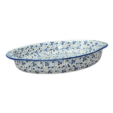 Baker, Oval, Large 10.25" x 15.5" in "Scattered Blues" by Manufaktura | P102S-AS45