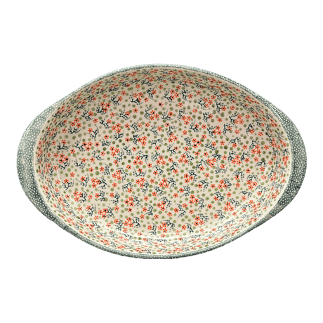 Baker, Oval, Large 10.25" x 15.5" in "Peach Blossoms" by Manufaktura | P102S-AS46