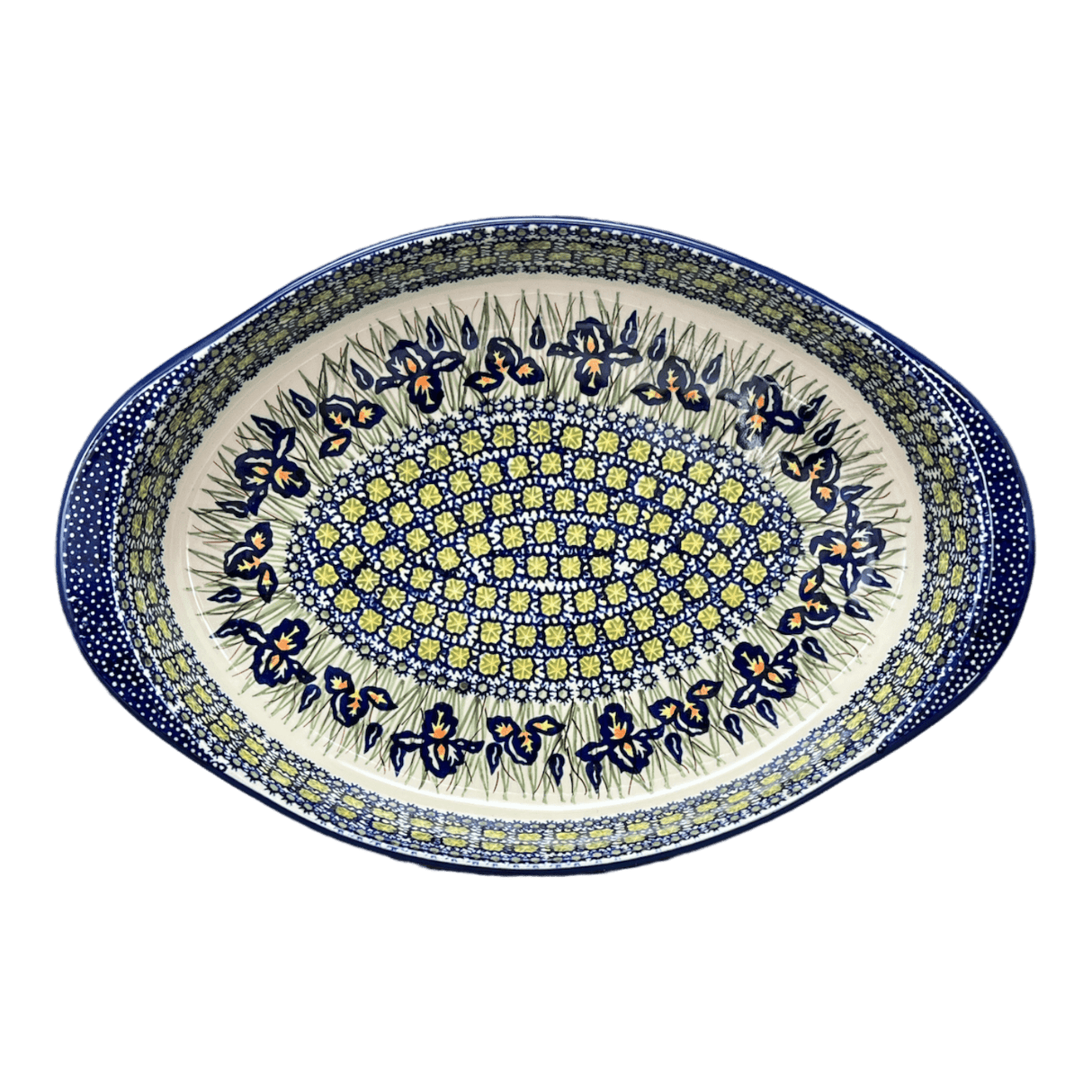 Baker, Oval, Large 10.25" x 15.5" in "Iris" by Manufaktura | P102S-BAM