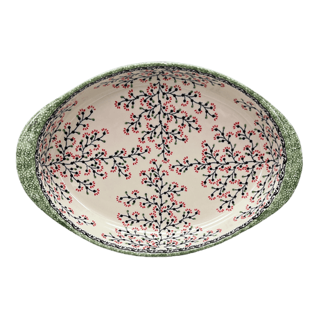 Baker, Oval, Large 10.25" x 15.5" in "Cherry Blossoms" by Manufaktura | P102S-DPGJ