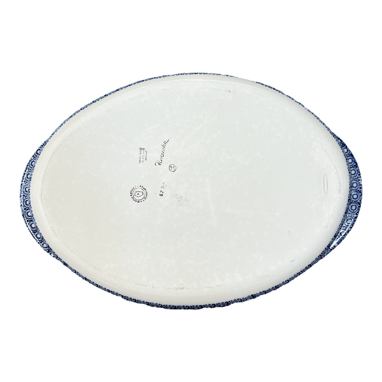 Baker, Oval, Large 10.25" x 15.5" in "Ruby Duet" by Manufaktura | P102S-DPLC