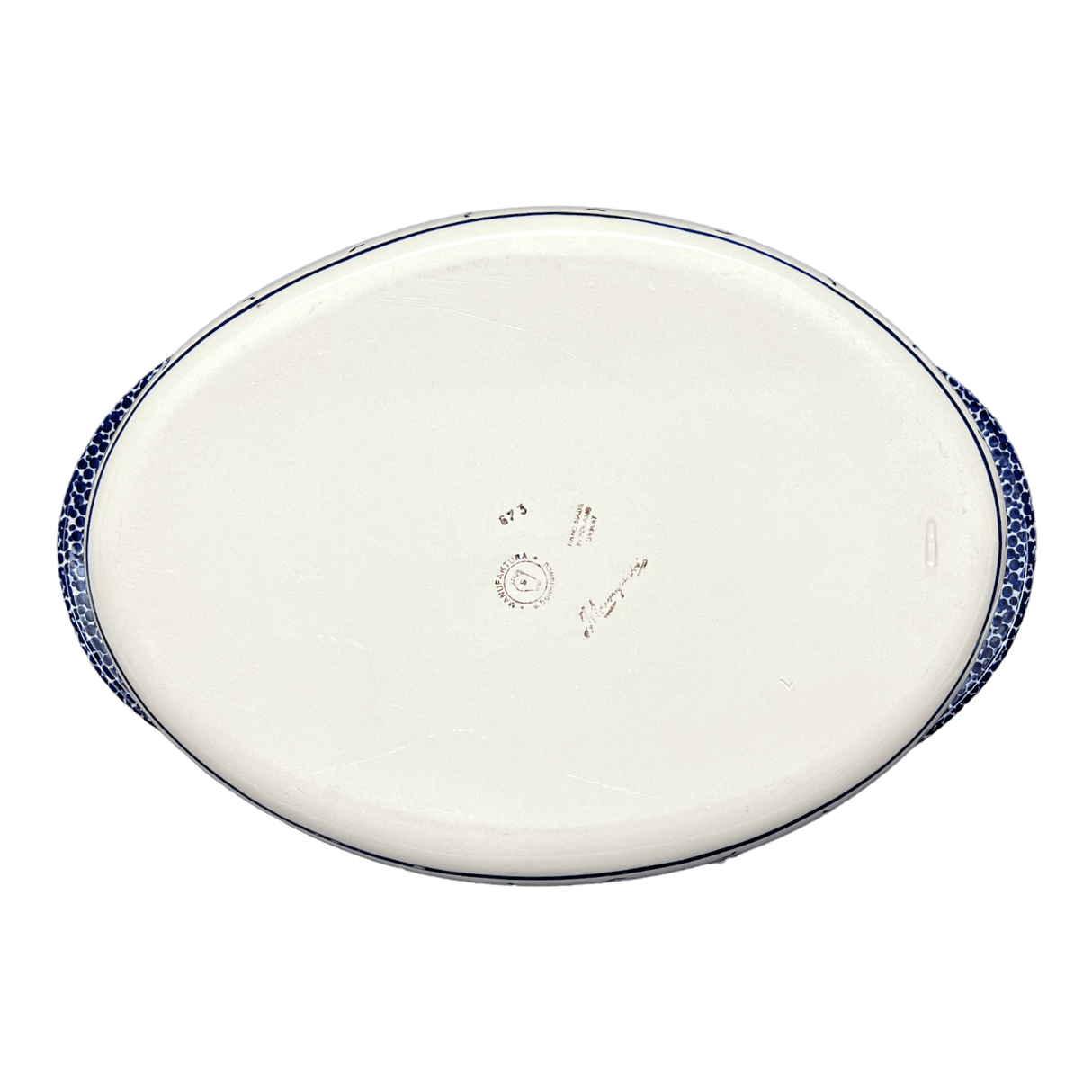 Baker, Oval, Large 10.25" x 15.5" in "Brilliant Garden" by Manufaktura | P102S-DPLW