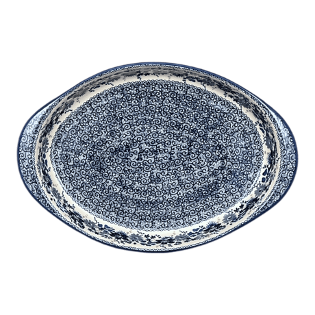 Baker, Oval, Large 10.25" x 15.5" in "Blue Life" by Manufaktura | P102S-EO39